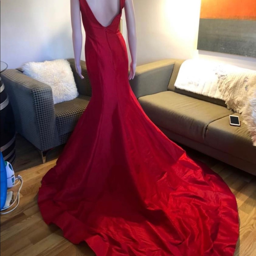 Red Jovani Couture Gown - Picture 4 of 4